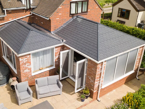 A replacement tiled roof conservatory
